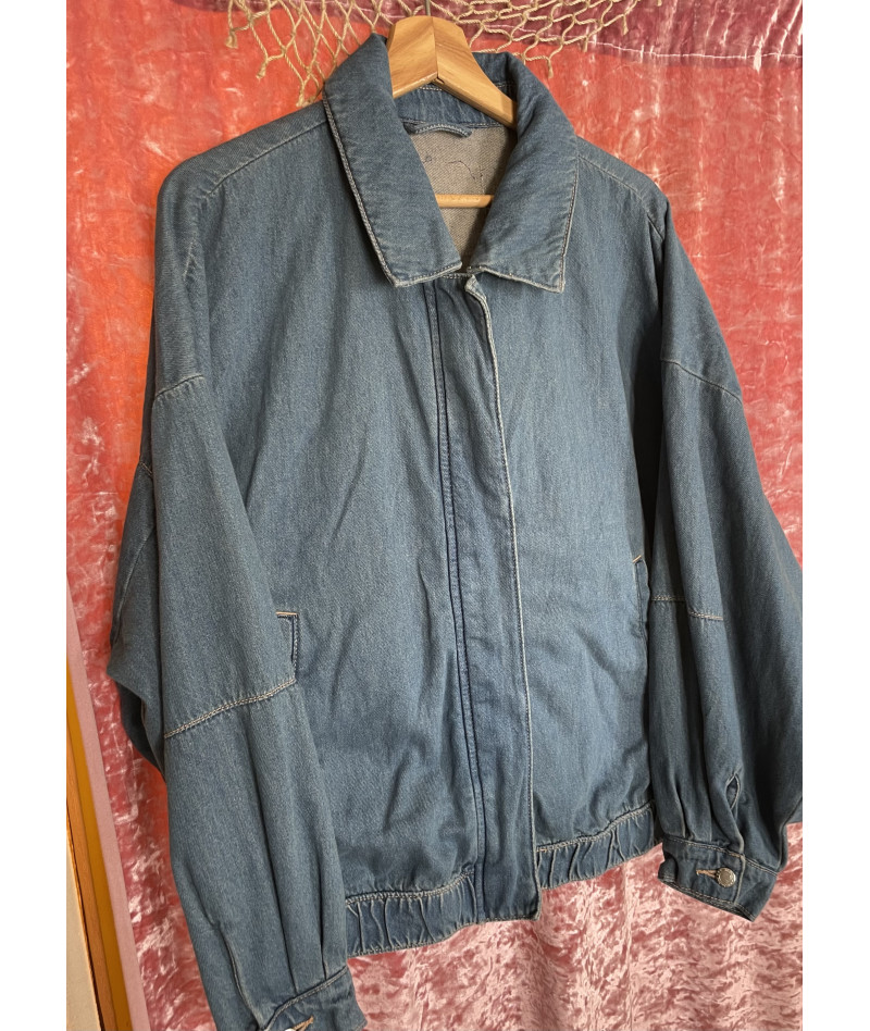 Denim bomber jacket