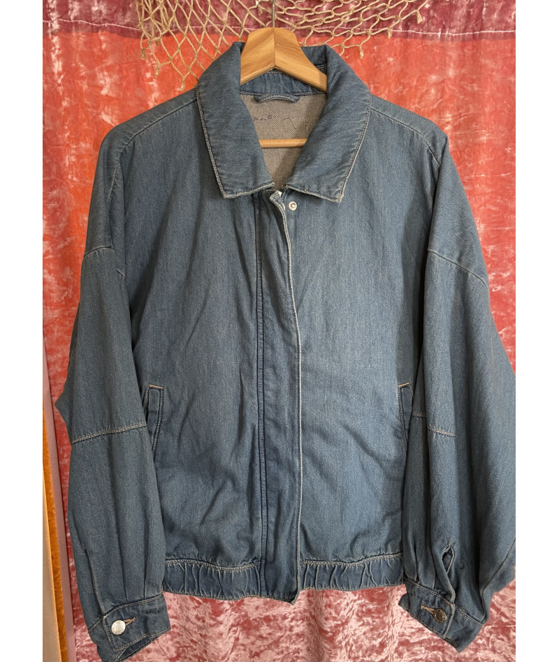 Denim bomber jacket