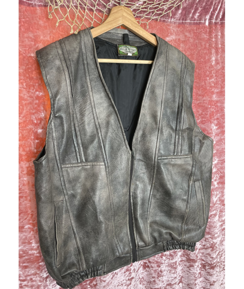 BULUR LEATHER GILET