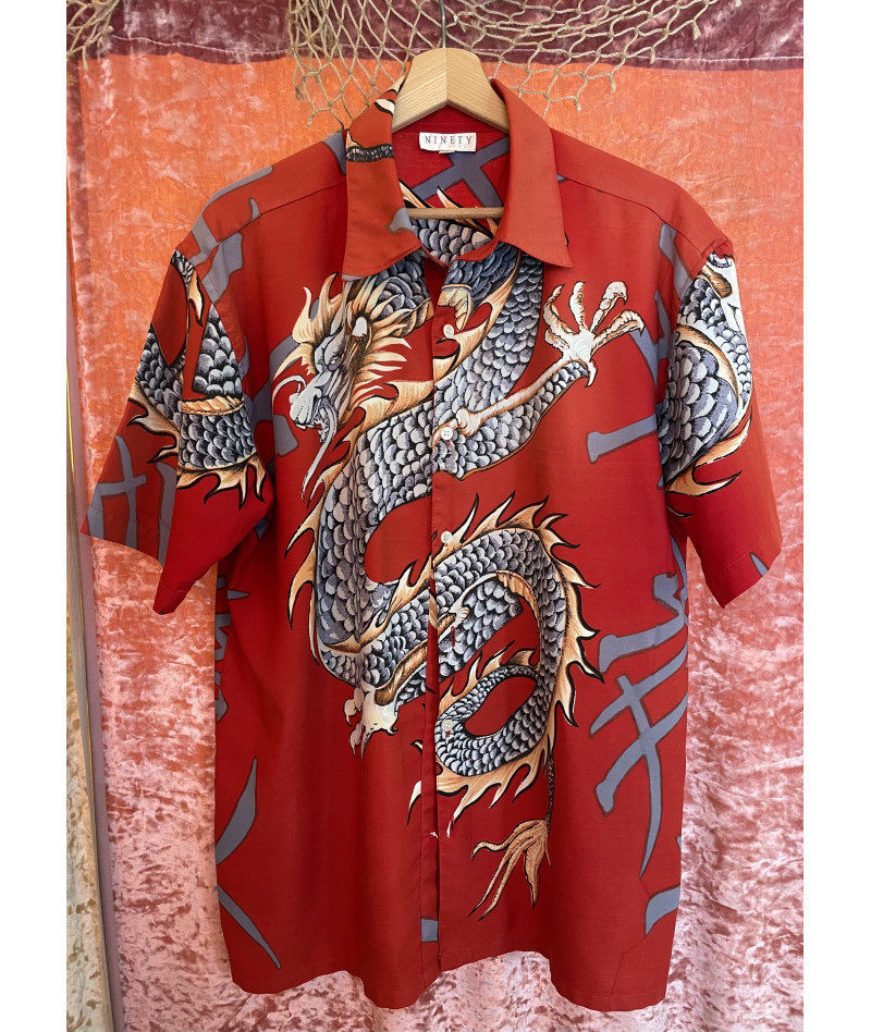 Red dragón japan shirt